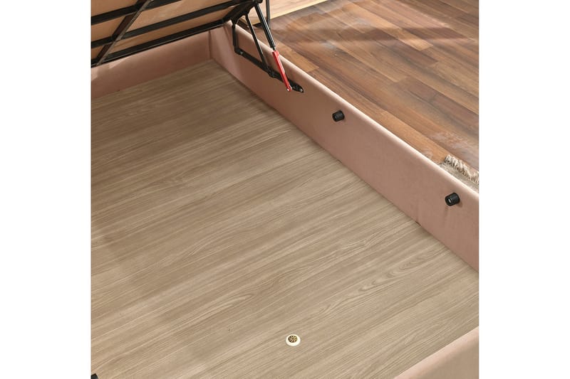 Kontinentalseng Tizapan 90x190 cm - Lysebrun - Møbler - Senger - Komplett sengepakke