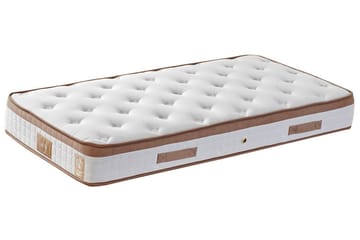 Kontinentalseng Pylpio 100x200 cm - Lysebrun - Møbler - Senger - Komplett sengepakke