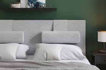 Layla Kontinentalseng 160 - Lysegrå - Møbler - Senger - Kontinentalsenger