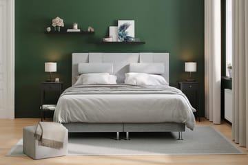 Layla Kontinentalseng 160 - Lysegrå - Møbler - Senger - Kontinentalsenger