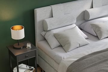 Layla Kontinentalseng 160 - Lysegrå - Møbler - Senger - Kontinentalsenger