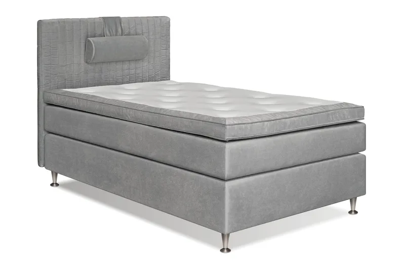 Mega Komplett Sengepakke 140x200 - Lysegrå - Møbler - Senger - Kontinentalsenger