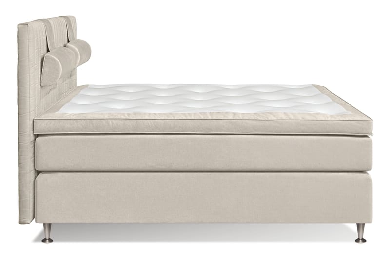 Mega Komplett Sengepakke 160x200 - Beige - Møbler - Senger - Kontinentalsenger