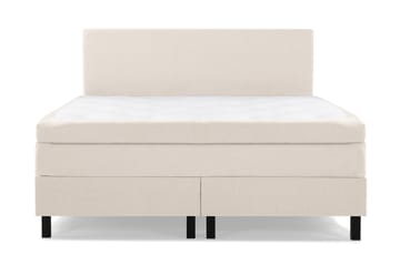 Komplett Sengepakke Olivia 160x200 Glatt Sengegavl Beige