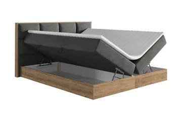 Oppbevaringsseng EUPHORIA 160x200 - Brun - Møbler - Senger - Komplett sengepakke