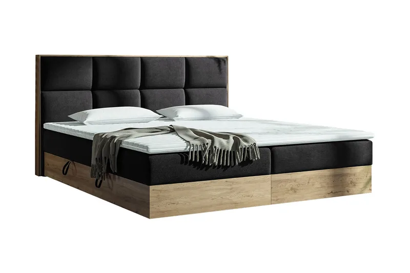 Oppbevaringsseng EUPHORIA 180x200, Svart