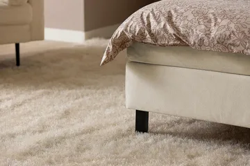 Princess Kontinentalseng 120x200cm - Beige/Fløyel - Møbler - Senger - Kontinentalsenger