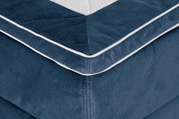 Princess Kontinentalseng 120x200cm - Mørkeblå/Fløyel - Møbler - Senger - Enkeltsenger