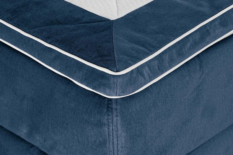 Princess Kontinentalseng 120x200cm - Mørkeblå/Fløyel - Møbler - Senger - Enkeltsenger