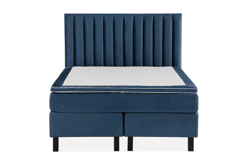 Princess Kontinentalseng 120x200cm, Mørkeblå/Fløyel