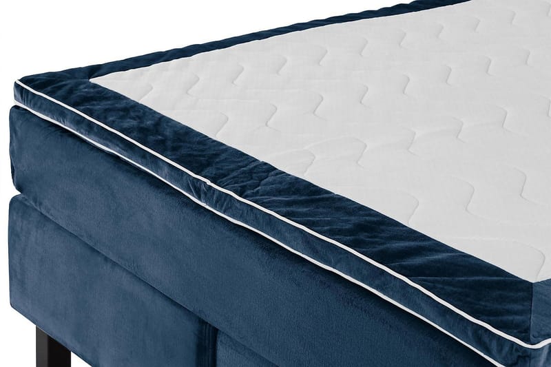Princess Kontinentalseng 120x200cm - Mørkeblå/Fløyel - Møbler - Senger - Enkeltsenger