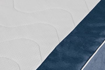 Princess Kontinentalseng 120x200cm - Mørkeblå/Fløyel - Møbler - Senger - Enkeltsenger