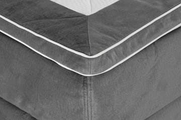 Princess Kontinentalseng 120x200cm - Mørkegrå/Fløyel - Møbler - Senger - Enkeltsenger