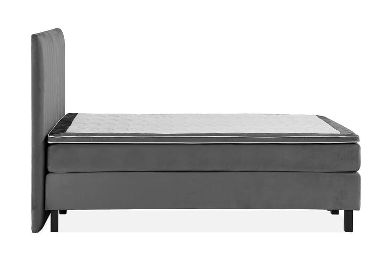 Princess Kontinentalseng 120x200cm - Mørkegrå/Fløyel - Møbler - Senger - Enkeltsenger