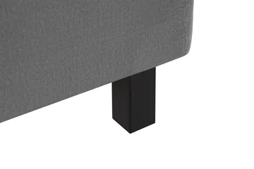 Princess Kontinentalseng 120x200cm - Mørkegrå/Fløyel - Møbler - Senger - Enkeltsenger