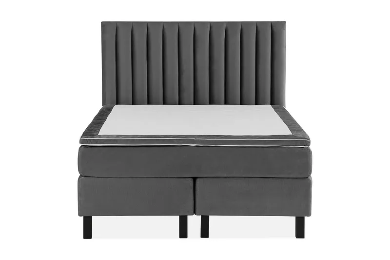 Princess Kontinentalseng 120x200cm, Mørkegrå/Fløyel