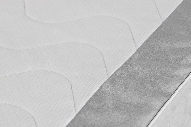 Princess Kontinentalseng 160x200cm - Lysegrå/Fløyel - Møbler - Senger - Kontinentalsenger