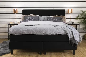 Princess Kontinentalseng - 180x200 Svart - Møbler - Senger - Kontinentalsenger