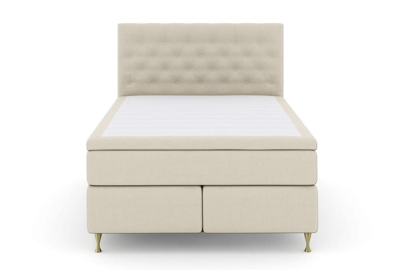 Select No 5 Komplett Sengepakke 160x200 Fast/Medium Lateks - Beige/Gullben - Møbler - Senger - Kontinentalsenger