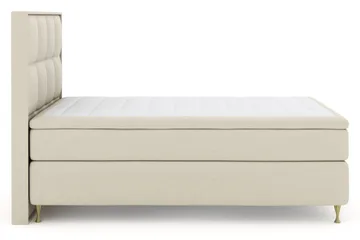 Rutete Sengegavl 160 cm - Beige