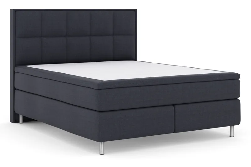 Select No 5 Komplett Sengepakke 180x200 Fast/Medium Lateks - Blå/Metallben - Møbler - Senger - Kontinentalsenger