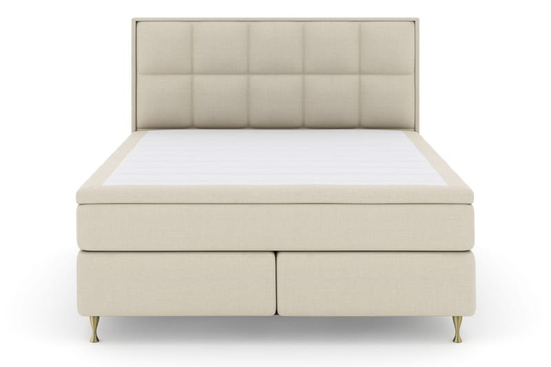 Select No 5 Komplett Sengepakke 180x200 Fast/Medium Watergel, Beige/Gullben