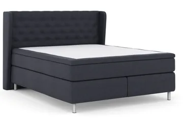 Select No 5 Komplett Sengepakke 210x210 Fast Watergel - Blå/Metallben - Møbler - Senger - Kontinentalsenger