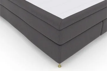 Select No 5 Komplett Sengepakke 210x210 Medium Lateks - Mørkegrå/Gullben - Møbler - Senger - Kontinentalsenger