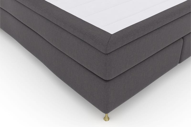 Select No 5 Komplett Sengepakke 210x210 Medium Lateks - Mørkegrå/Gullben - Møbler - Senger - Kontinentalsenger