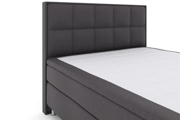 Select No 5 Komplett Sengepakke 210x210 Medium Lateks - Mørkegrå/Metallben - Møbler - Senger - Kontinentalsenger