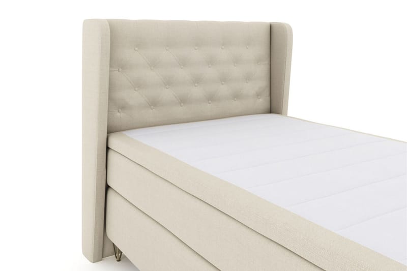 Select No 6 Komplett Sengepakke 120x200 Fast Lateks/Memory - Beige/V-formede Metallben - Møbler - Senger - Enkeltsenger