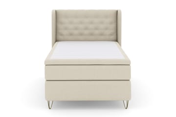 Select No 6 Komplett Sengepakke 120x200 Fast Lateks/Memory - Beige/V-formede Metallben - Møbler - Senger - Enkeltsenger