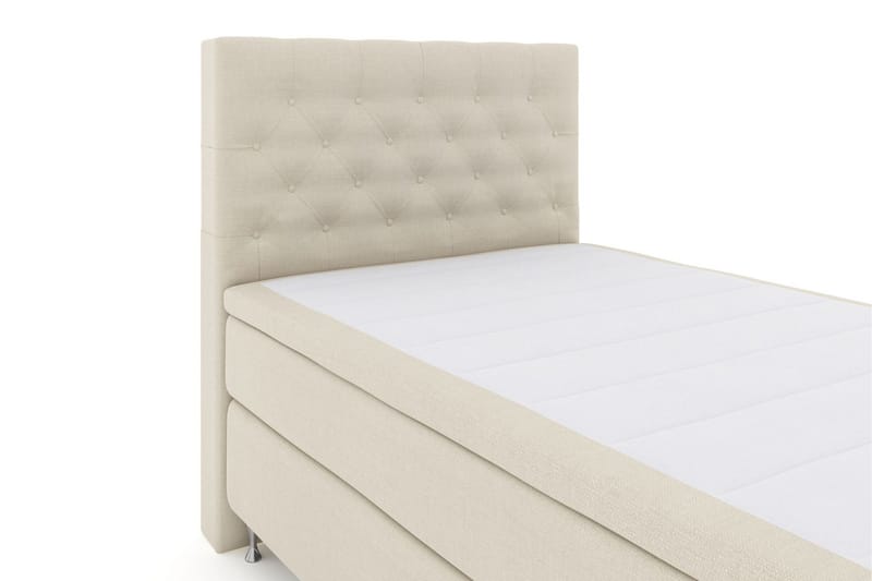 Select No 6 Komplett Sengepakke 120x200 Fast Memory/Pocket - Beige/Sølvben - Møbler - Senger - Enkeltsenger