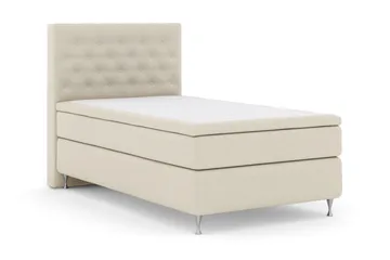 Select No 6 Komplett Sengepakke 120x200 Fast Memory/Pocket - Beige/Sølvben - Møbler - Senger - Enkeltsenger