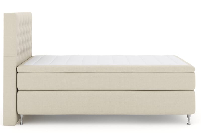 Select No 6 Komplett Sengepakke 120x200 Fast Memory/Pocket - Beige/Sølvben - Møbler - Senger - Enkeltsenger