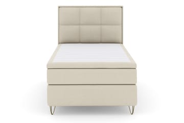 Select No 6 Komplett Sengepakke 120x200 Fast Watergel - Beige/V-formede Metallben - Møbler - Senger - Enkeltsenger