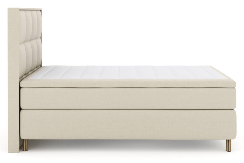 Select No 6 Komplett Sengepakke 160x200 F/M Lateks/Memory - Beige/Kobberben - Møbler - Senger - Kontinentalsenger
