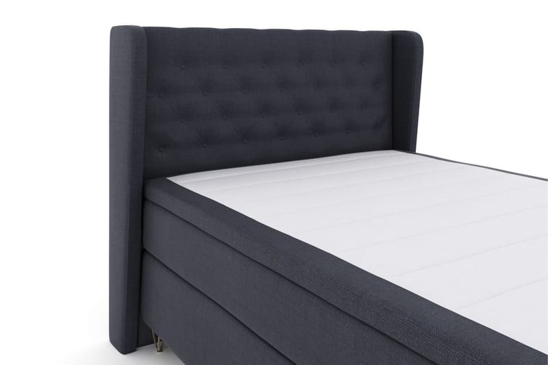Select No 6 Komplett Sengepakke 160x200 Medium Memory/Pocket - Blå/V-formede Metallben - Møbler - Senger - Kontinentalsenger