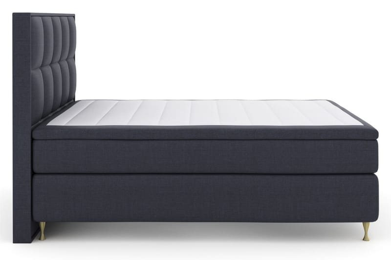 Select No 6 Komplett Sengepakke 180x200 Medium Memory/Pocket - Blå/Gullben - Møbler - Senger - Kontinentalsenger