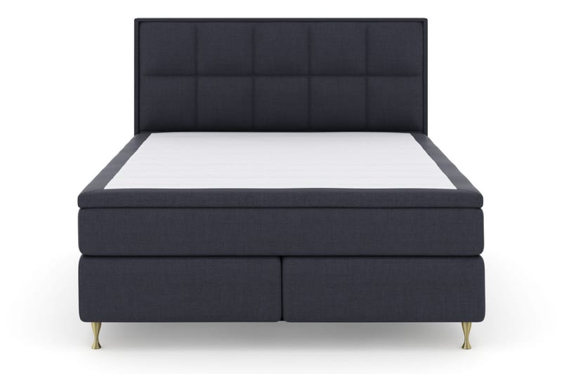 Select No 6 Komplett Sengepakke 180x200 Medium Memory/Pocket - Blå/Gullben - Møbler - Senger - Kontinentalsenger