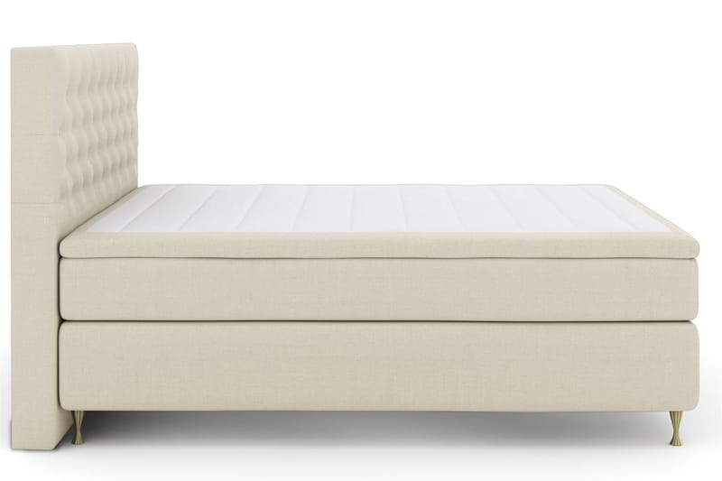Select No 6 Komplett Sengepakke 210x210 Fast Lateks/Memory, Beige/Gullben