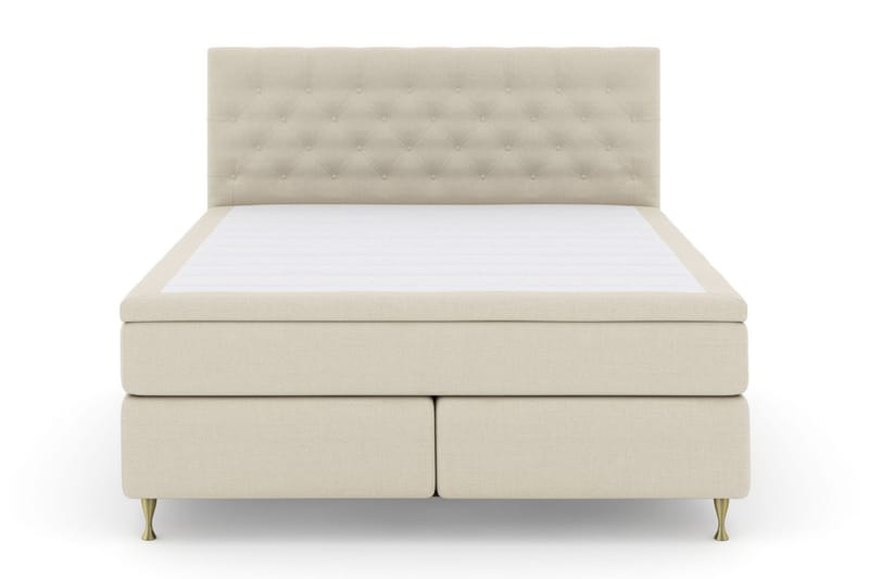 Select No 6 Komplett Sengepakke 210x210 Fast Lateks/Memory - Beige/Gullben - Møbler - Senger - Kontinentalsenger