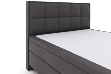 Select No 6 Komplett Sengepakke 210x210 Fast/Medium Watergel - Mørkegrå/V-formede Metallben - Møbler - Senger - Kontinentalsenger