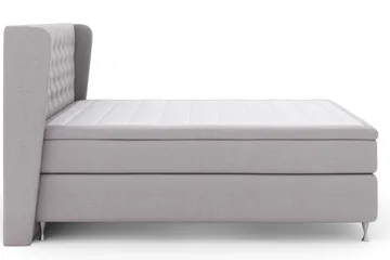 Select No 6 Komplett Sengepakke 210x210 Medium Watergel - Lysegrå/Sølvben - Møbler - Senger - Kontinentalsenger
