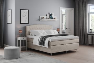 Sengepakke Abelie 160x200 Medium - Beige - Møbler - Senger - Kontinentalsenger