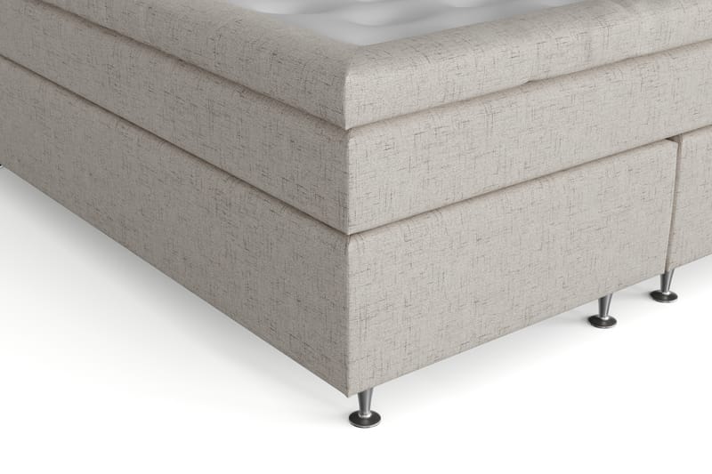 Sengepakke Abelie 180x200 Fast - Beige - Kontinentalsenger - Dobbeltsenger - Komplett sengepakke