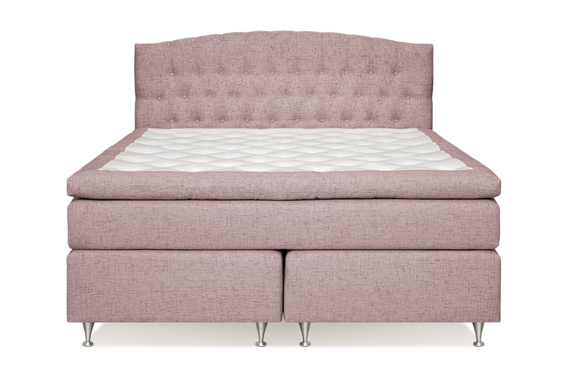 Sengepakke Abelie 180x200 Fast - Rosa - Kontinentalsenger - Dobbeltsenger - Komplett sengepakke