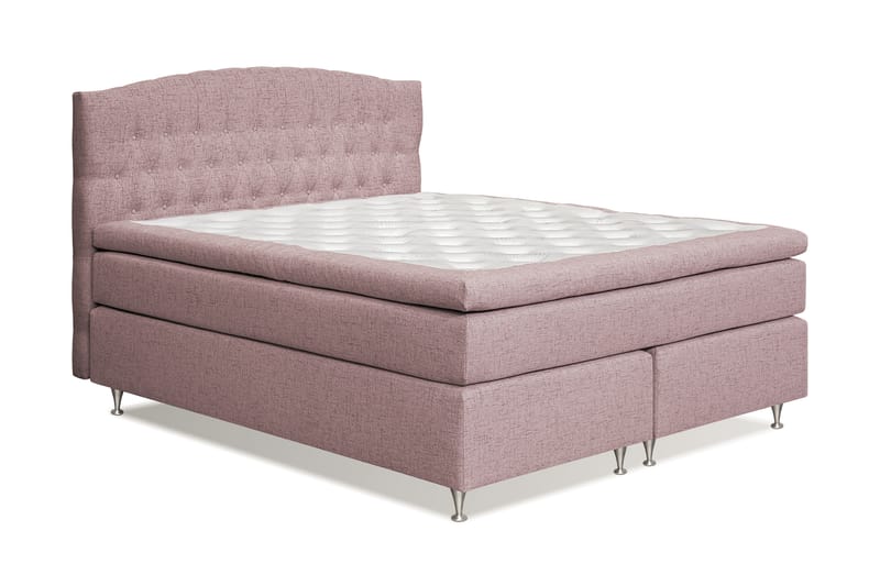 Sengepakke Abelie 180x200 Fast - Rosa - Kontinentalsenger - Dobbeltsenger - Komplett sengepakke