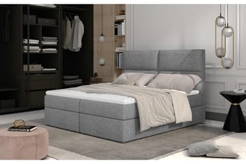 Sengepakke Epenede 160x200 cm - Grå - Møbler - Senger - Komplett sengepakke
