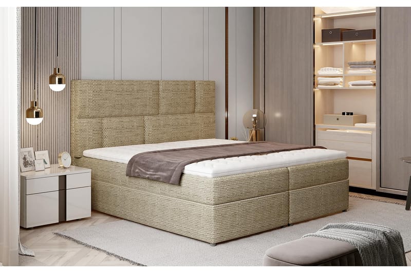 Sengepakke Maiano 180x200 cm - Beige - Komplett sengepakke